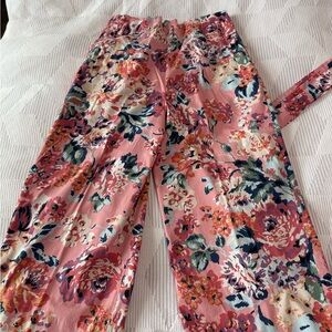 Zara Floral Pink Women's Pants